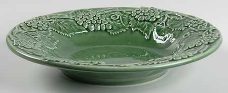 Grape Green Large Rim Soup Bowl