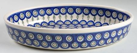 Peacock 12" Oval Baker