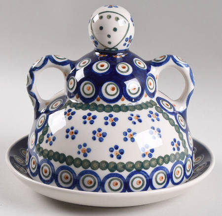 Peacock Round Covered Butter