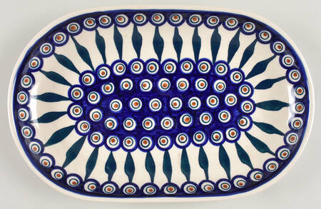 Peacock 12" Oval Serving Platter