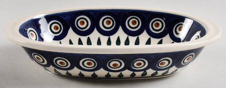 Peacock 8" Oval Tray