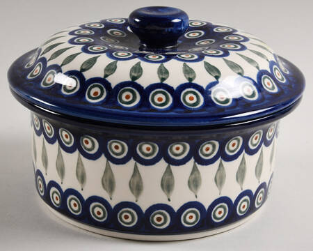 Peacock 1.25 Qt Round Covered Casserole