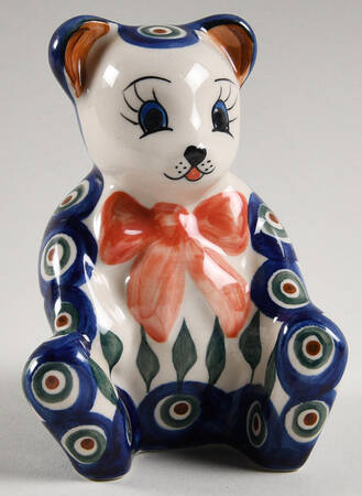 Peacock Bear Figurine