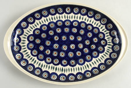 Peacock 14" Oval Serving Platter