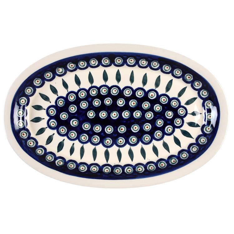 Peacock 14" Oval Serving Platter