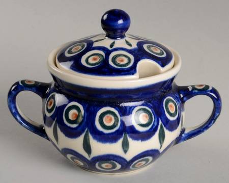 Peacock Sugar Bowl & Lid
