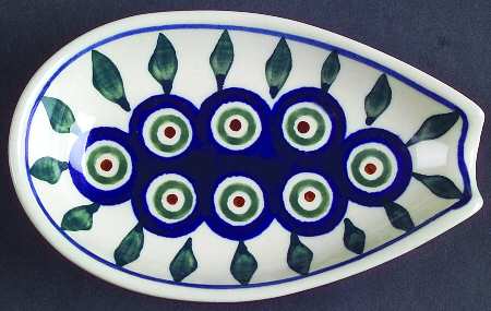 Peacock Spoon Rest/Holder (Holds 1 Spoon)