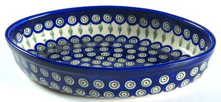 Peacock 12'' Oval Baker