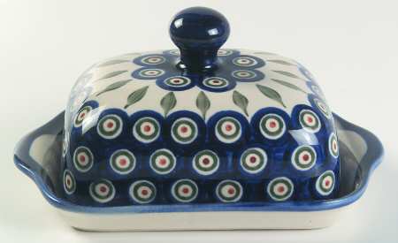 Peacock Rectangular Covered Butter