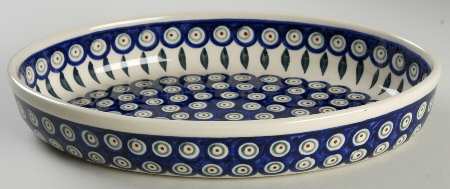 Peacock 12" Oval Baker