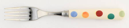 Polka Dot Dinner Fork (7 1/2" or Larger)