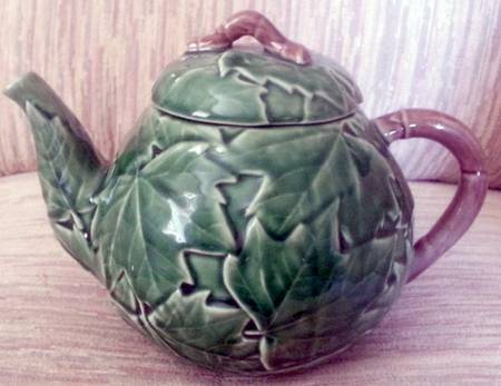 Maple Green Teapot & Lid