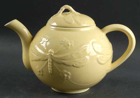 Dragonfly (Yellow) Teapot & Lid
