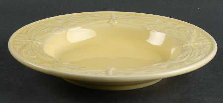 Dragonfly (Yellow) Large Rim Soup Bowl