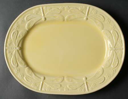 Dragonfly (Yellow) 15" Oval Serving Platter