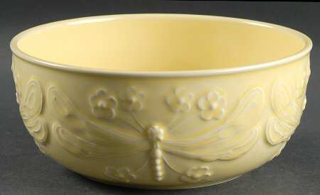 Dragonfly (Yellow) 7" Salad Serving Bowl