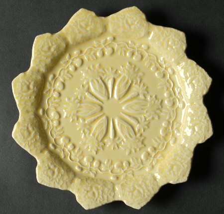 Rabbit Yellow Accent Salad Plate