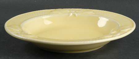 Rabbit Yellow Large Rim Soup Bowl