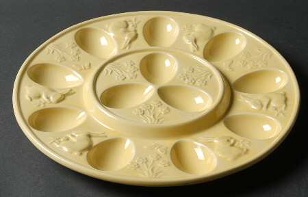 Rabbit Yellow Deviled Egg Plate