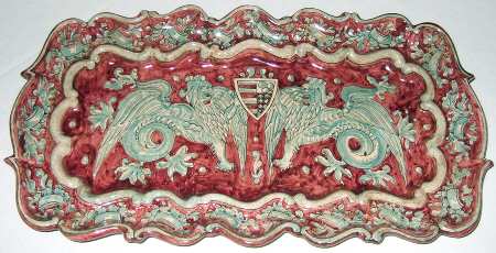 Griffin Red 22" Rectangular Tray