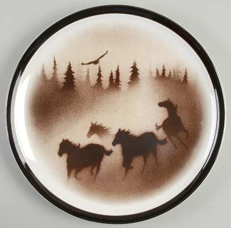 Wild Horses 12" Chop Plate (Round Platter)