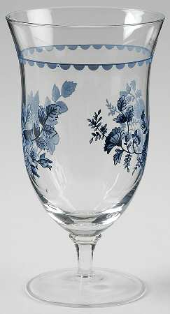 Blue Ridge Rose Glassware Iced Tea