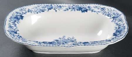 Blue Ridge Rose 11" Oval Vegetable Bowl