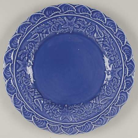 Seashell Service Blue Service Plate (Charger)