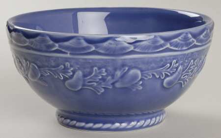 Seashell Service Blue Soup/Cereal Bowl