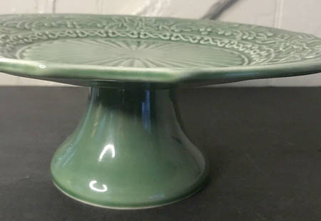 Poinsettia (Christmas) 12" Diameter Pedestal Cake Stand