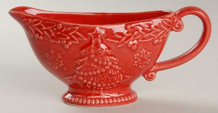 Poinsettia (Christmas) Gravy Boat