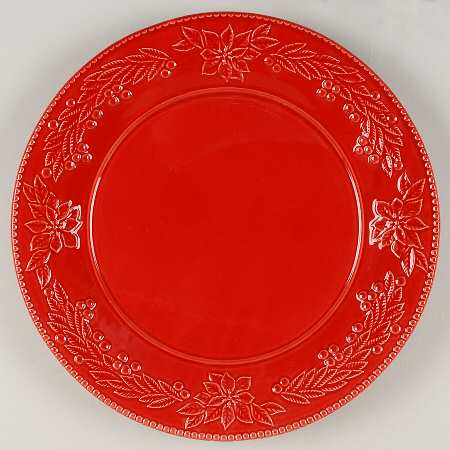 Poinsettia (Christmas) 12" Chop Plate (Round Platter)