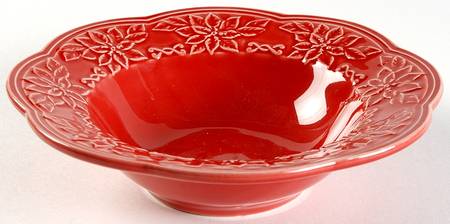 Poinsettia (Christmas) Soup/Cereal Bowl