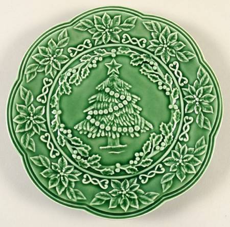 Poinsettia (Christmas) Salad/Dessert Plate
