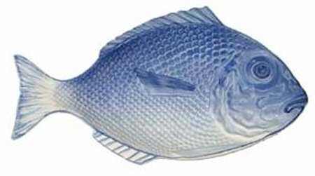 Fish Blue 13" Fish Shaped Platter