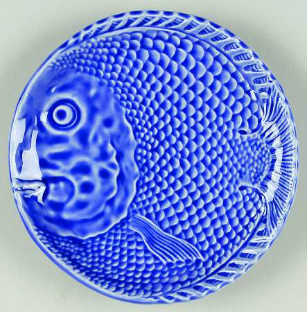 Fish Blue Bread & Butter Plate