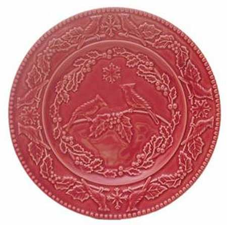 Cardinal Salad/Dessert Plate