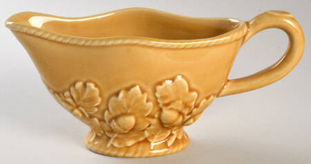 Oak Leaf Gold Gravy Boat