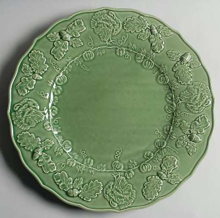 Turkey Green 13" Chop Plate (Round Platter)