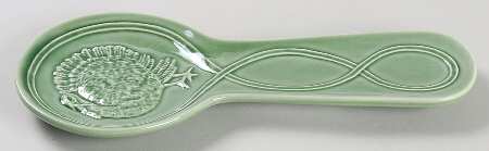 Turkey Green Spoon Rest/Holder (Holds 1 Spoon)