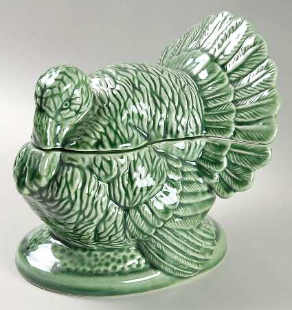 Turkey Green Mini Tureen & Lid