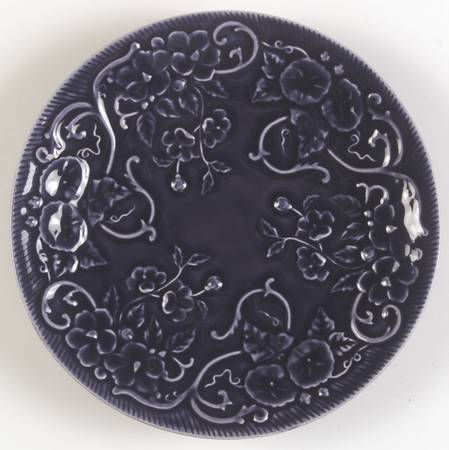 Flowers Purple Salad Plate