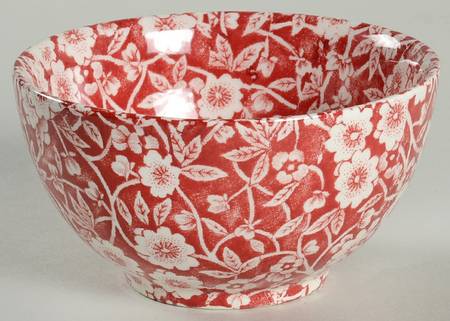 Calico Red Mini Open Sugar Bowl