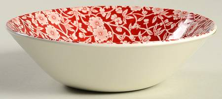 Calico Red Coupe Cereal Bowl