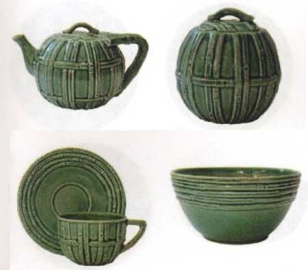 Bamboo Flat Cup & Saucer Set
