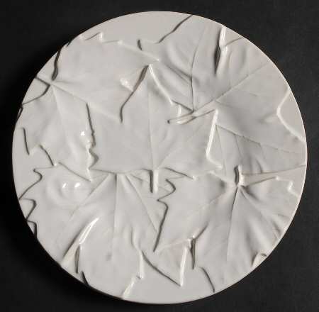 Maple White Salad Plate