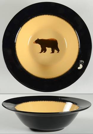 Brushwerks Bear 13" Round Serving Bowl