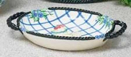Blue Belle 14" Oval Vegetable Bowl