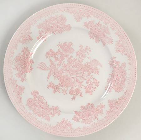 Asiatic Pheasants Pink Salad Plate