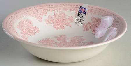 Asiatic Pheasants Pink Soup/Cereal Bowl